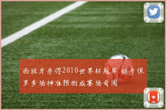 西班牙夺得2010世界杯冠军 奶牛保罗多场神准预测成赛场奇闻